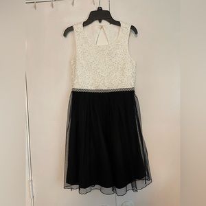 Kids Black & White Speechless Mini Dress